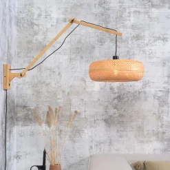 GOOD&MOJO Wandlamp Palawan Ø40cm, Bamboe* Wandlampen