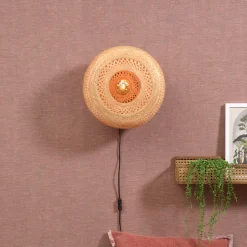 GOOD&MOJO Wandlamp Palawan 40cm, Bamboe* Wandlampen