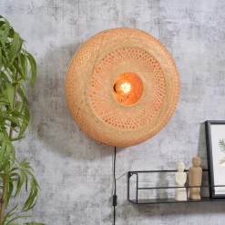 GOOD&MOJO Wandlamp Palawan 60cm, Bamboe* Wandlampen
