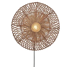 GOOD&MOJO Wandlamp Zanzibar Rotan, 55cm* Wandlampen