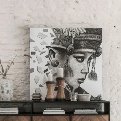 MUST Living Wandpaneel Balinese girl Ketut 100 x 100cm* Wandpanelen