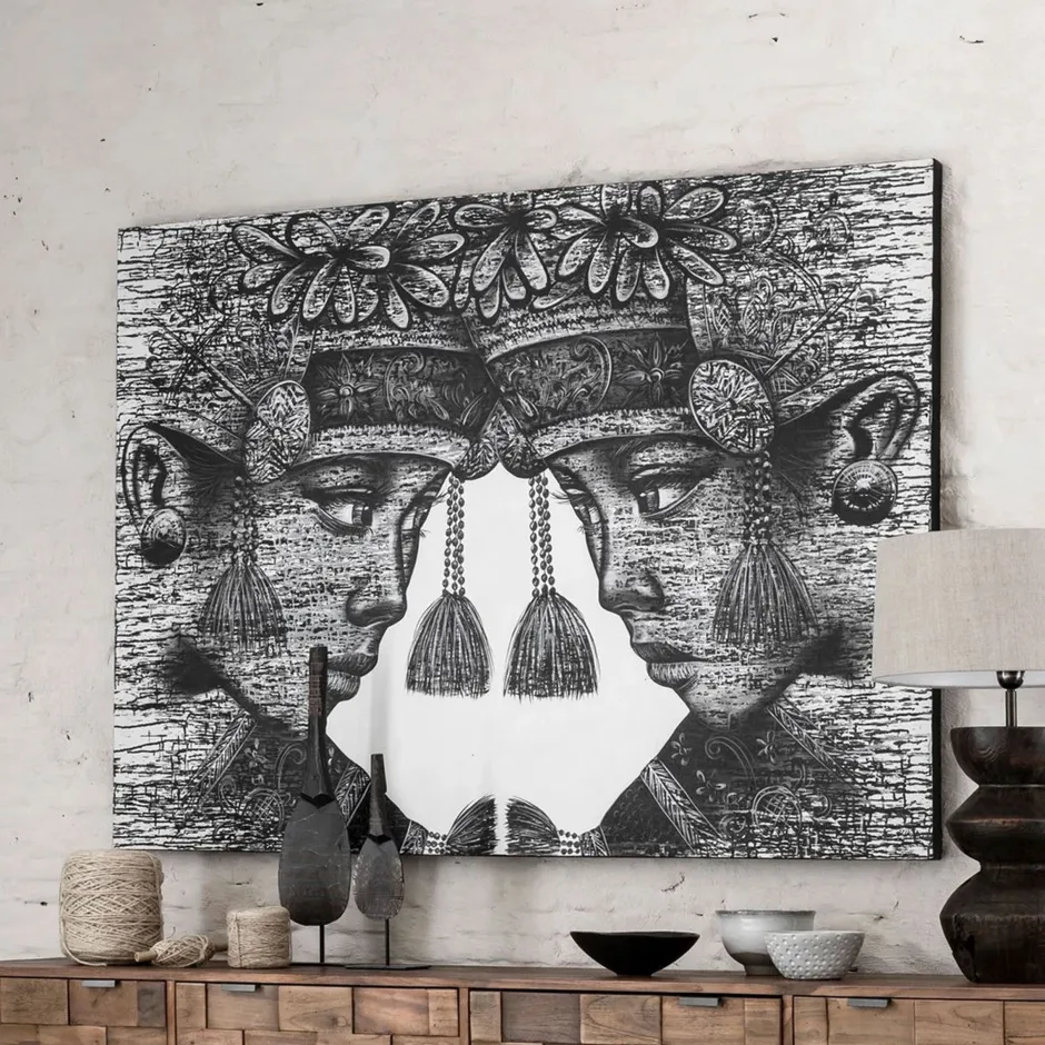 MUST Living Wandpaneel Balinese Twins 110 x 150cm* Wandpanelen