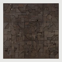 Ethnicraft Wandpaneel Bricks Teakhout, 100 x 100cm* Wandpanelen