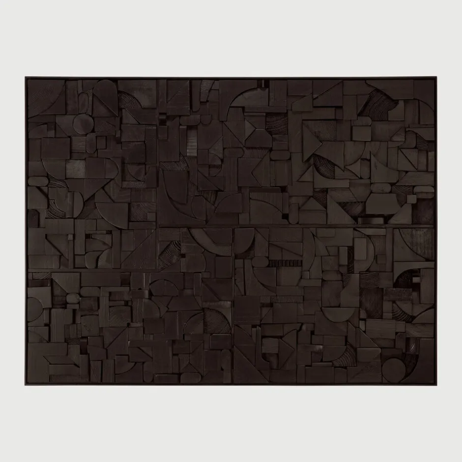 Ethnicraft Wandpaneel Bricks Teakhout, 90 x 120cm* Wandpanelen