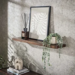 LifestyleFurn Wandplank Alania Acaciahout* Wandrekjes & Wandplanken