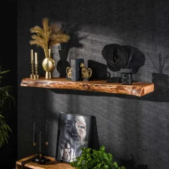 LifestyleFurn Wandplank Mac Acaciahout* Wandrekjes & Wandplanken