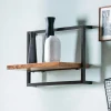 Artistiq Living Wandrek Jossue Mangohout en metaal, 35 x 65cm* Wandrekjes & Wandplanken