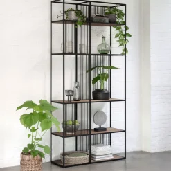 DTP Home Wandrek Barra Teakhout en metaal* Wandrekken & Wandkasten