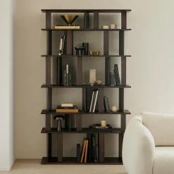 Ethnicraft Wandrek Block Gevernist Mahoniehout, 207 x 120cm, kleur Espresso* Wandrekken & Wandkasten