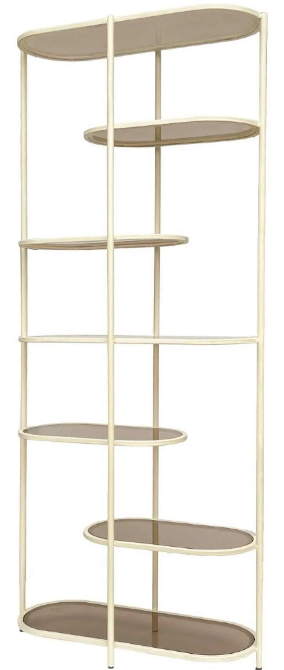 Brix Wandrek Jill Gecoat staal en glas, 190 x 85cm* Wandrekken & Wandkasten
