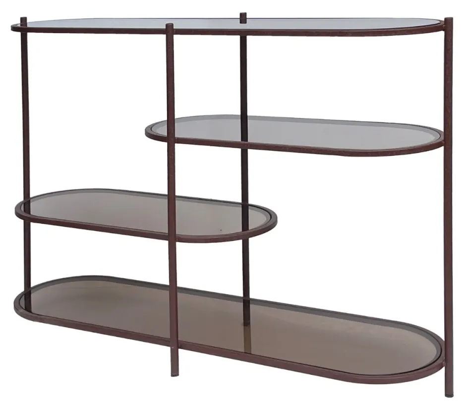 Brix Wandrek Jill Gecoat staal en glas, 90 x 123cm* Wandrekken & Wandkasten