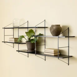 Bendt Wandrek Mie metaal / hout 191 x 79cm, kleur* Wandrekken & Wandkasten