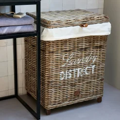 Rivièra Maison Wasmand Laundry District Rattan* Badkameraccessoires|Potten & Manden
