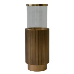 Richmond Interiors Windlicht Soreli 49cm, kleur Brass Antique* Kaarshouders & Windlichten