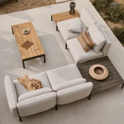 Kave Home 4-zits Loungebank Sorells 317 x 353cm* Loungesets