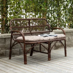 Nohr 2-zits Tuinbank Albany Rotan, 130cm* Tuinbanken