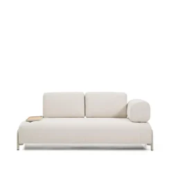 Kave Home 2-zits Bank Compo Met blad, kleur Beige* Rechte Bank