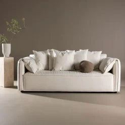 Nohr 3-zits Bank Errin Velvet, kleur Beige* Rechte Bank