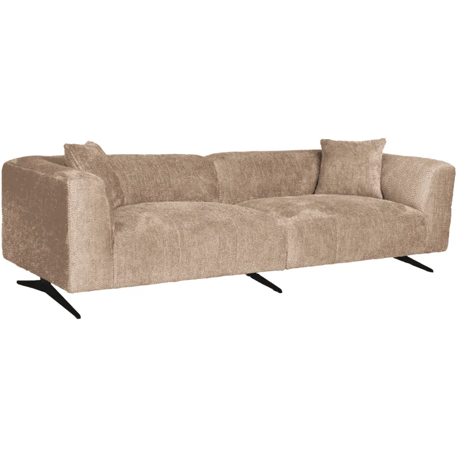 Richmond Interiors 3-zits Bank Hoxton Chenille, 255cm, kleur* Rechte Bank