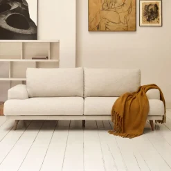 Kave Home 2-zits Bank Karin 211cm, kleur Beige* Rechte Bank