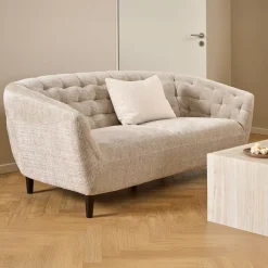 Bendt 3-zits Bank Loes Chenille, kleur* Rechte Bank