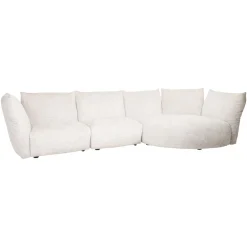 Richmond Interiors 3-zits Loungebank Loyd Chenille, kleur Crème* Loungebank