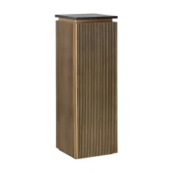 Richmond Interiors Zuil met opbergruimte Ironville Marmer en Brass, 110 x 35cm* Zuilen/Pilaren|Opbergkasten