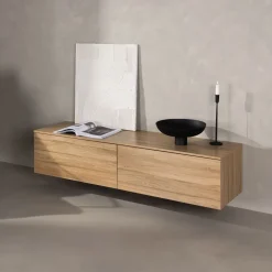 Nohr Zwevend TV-meubel Ericka MDF, 160cm* Tv-Meubel Zwart
