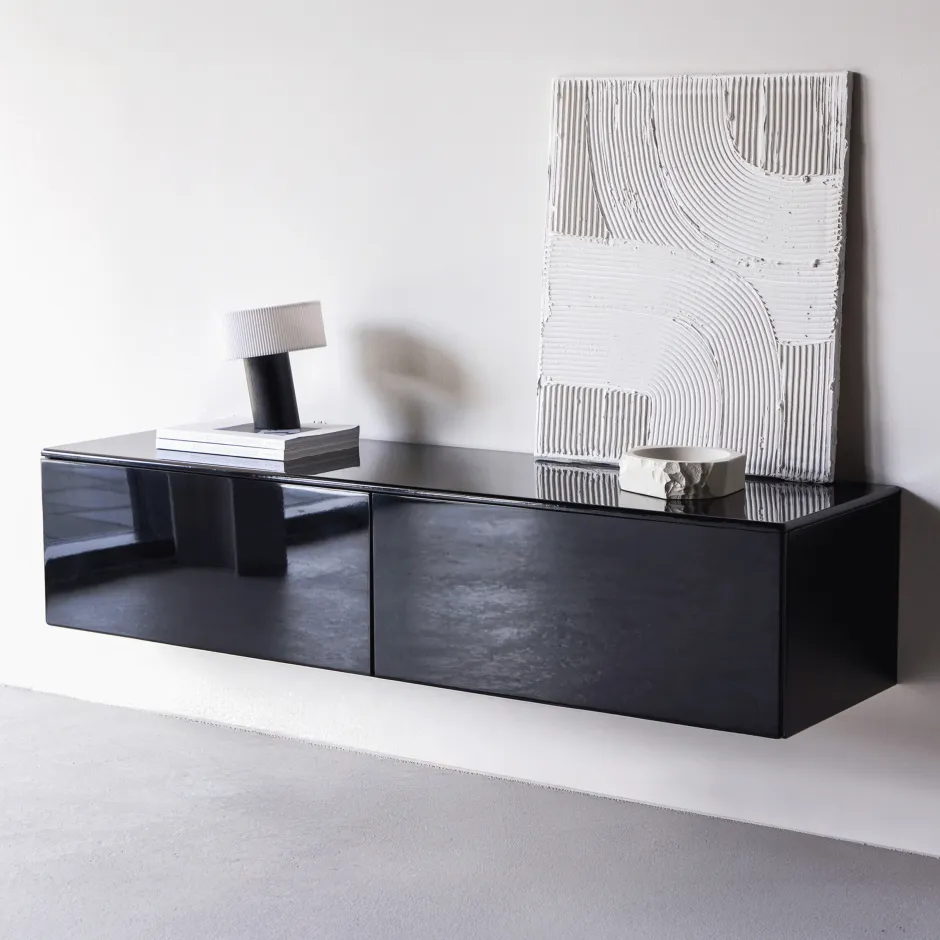 Nohr Zwevend TV-meubel Zeke 160cm, kleur* Tv-Meubel Zwart